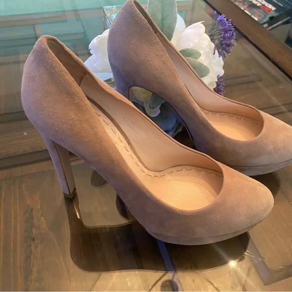 Miu Miu Tan Suede Heels - Picture 15 of 16